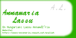 annamaria lassu business card